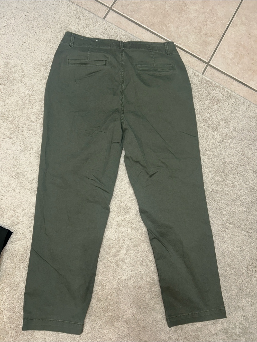 Bundle of 2 -LOFT Olive Green&tan Chinos - Classic Casual Trousers excellent! - Picture 5 of 15